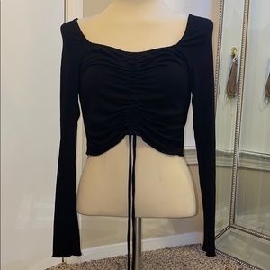 Black crop top